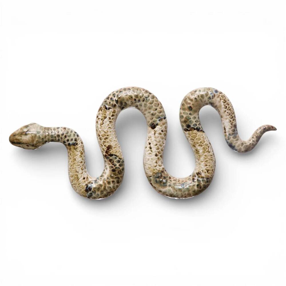 NEW CREATIVE CO-OP reactive glaze ceramic snake decor in be